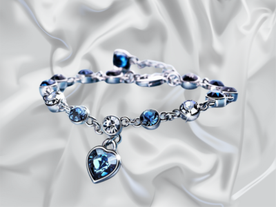 Pulseira Cristal - Coração do Oceano